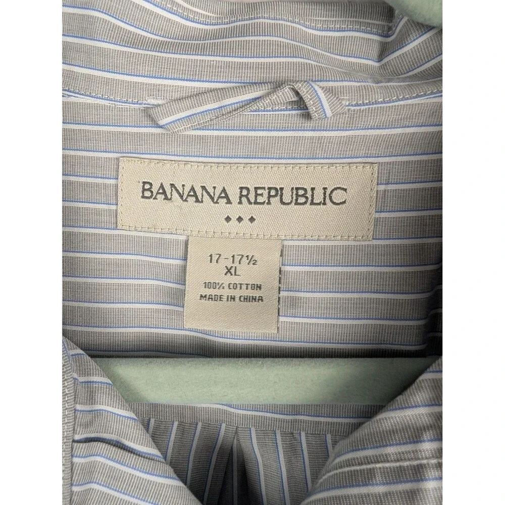 Banana Republic Mens‎ XL Striped Button Up Shirt